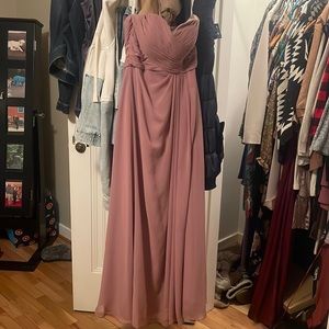 Azaie vintage mauve color chiffon